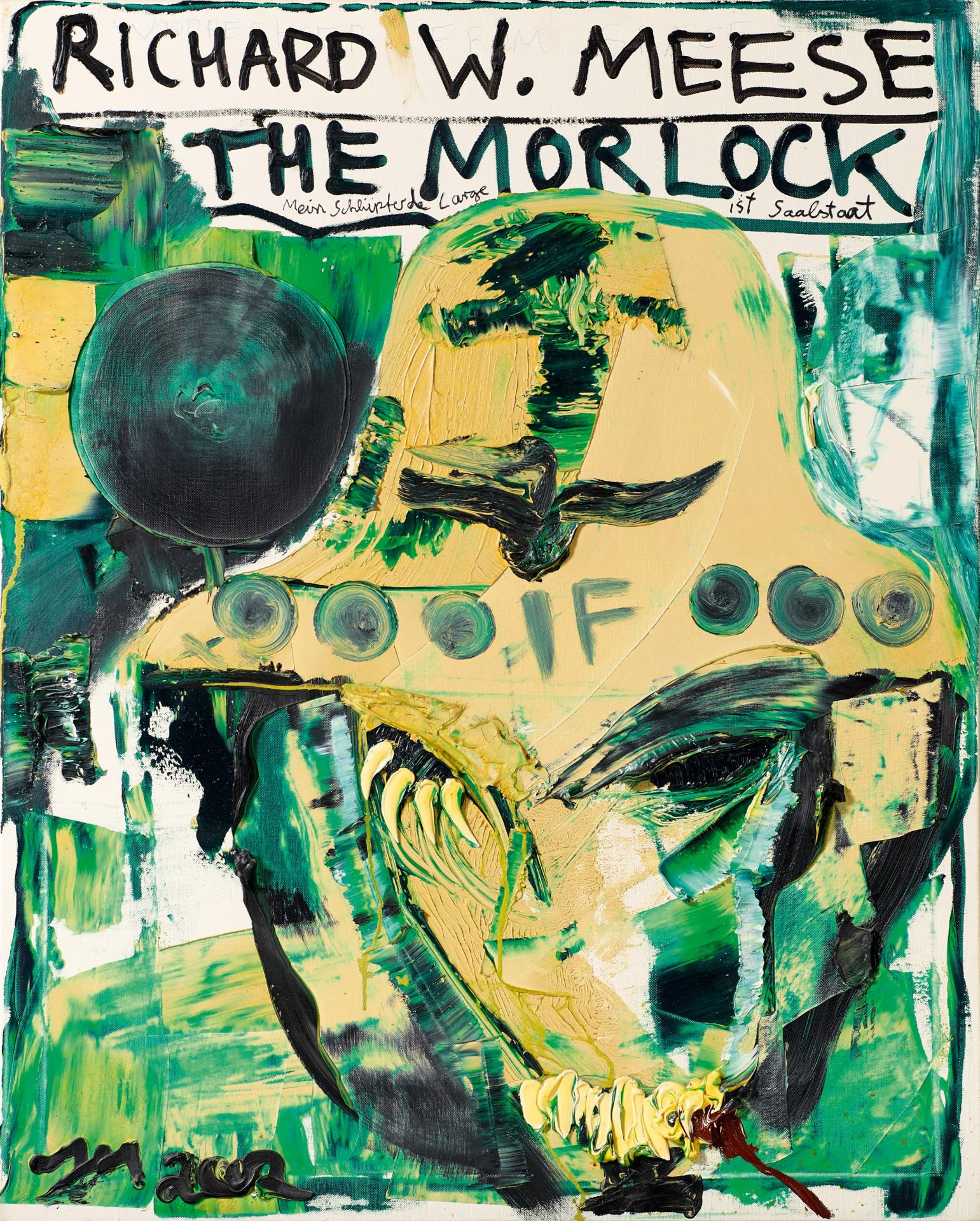Meese, Jonathan 1970 Tokio Richard W. Meese. The Morlock. 2002. Öl auf Leinwand. 100 x 80cm.