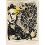 Chagall, Marc 1887 Witebsk - 1985 St. Paul de Vence Der Maler-Vogel. 1967. Farblithografie auf