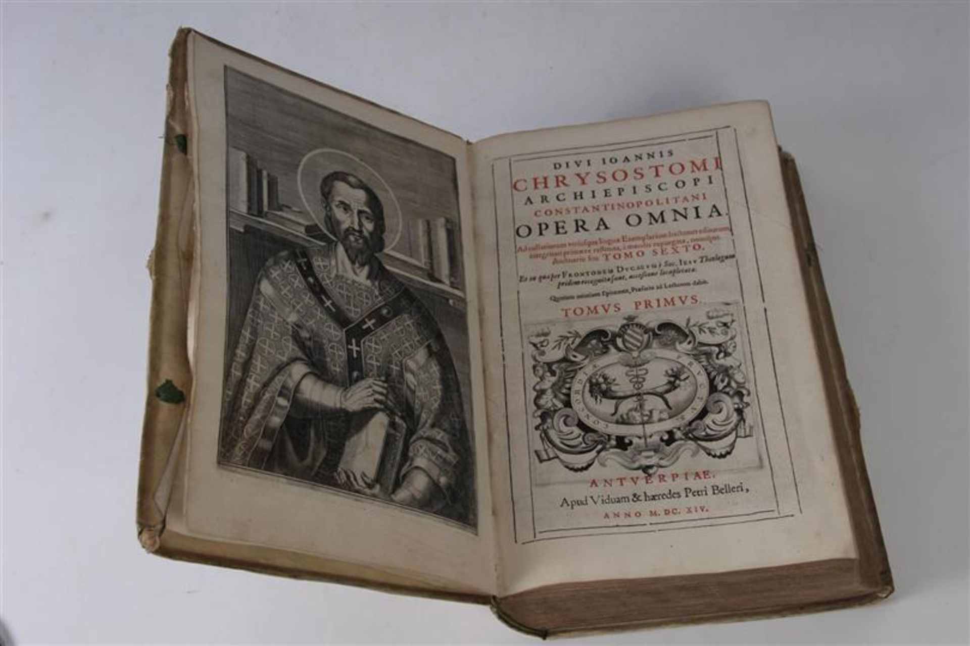 Boek, 'Divi Ioannis Chrysostomi archiepiscopi constantinopolitani Opera Omnia', Tomvs Primvs.