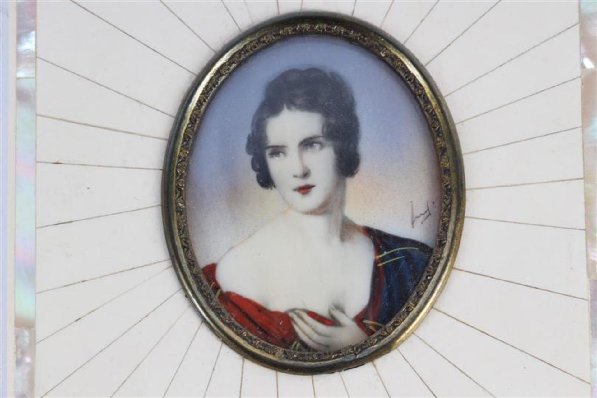 Drie portretminiaturen van o.a. Elisabeth le jardinier. - Bild 4 aus 5