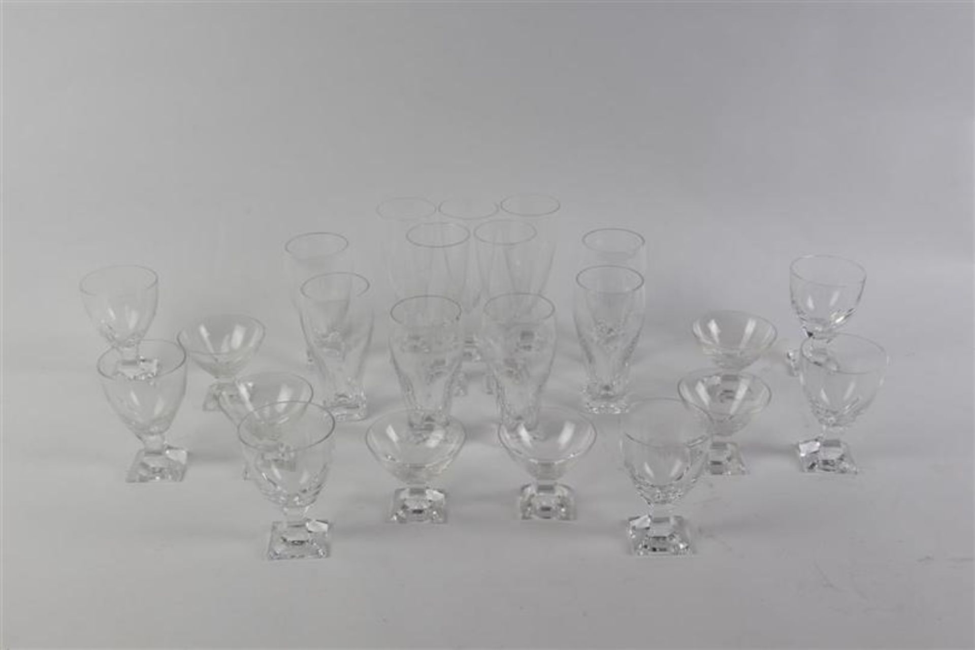 Glazen van het merk Peil, Duitsland, 23 stuks.