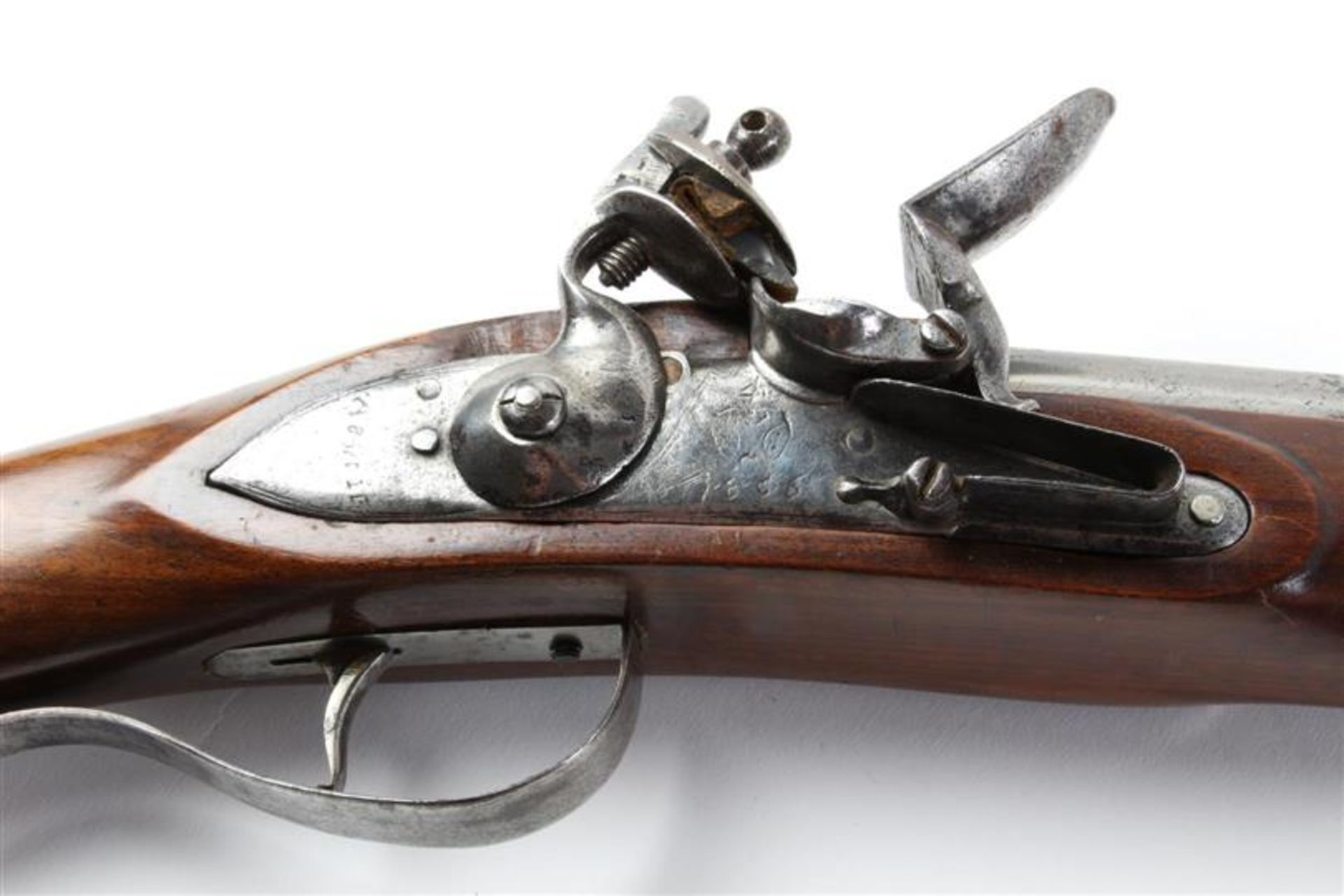 Soort: Musket Mechanisme: Vuursteen Herkomst: Engeland Maker: East India Compagny Jaartal: 1806 - Bild 3 aus 4