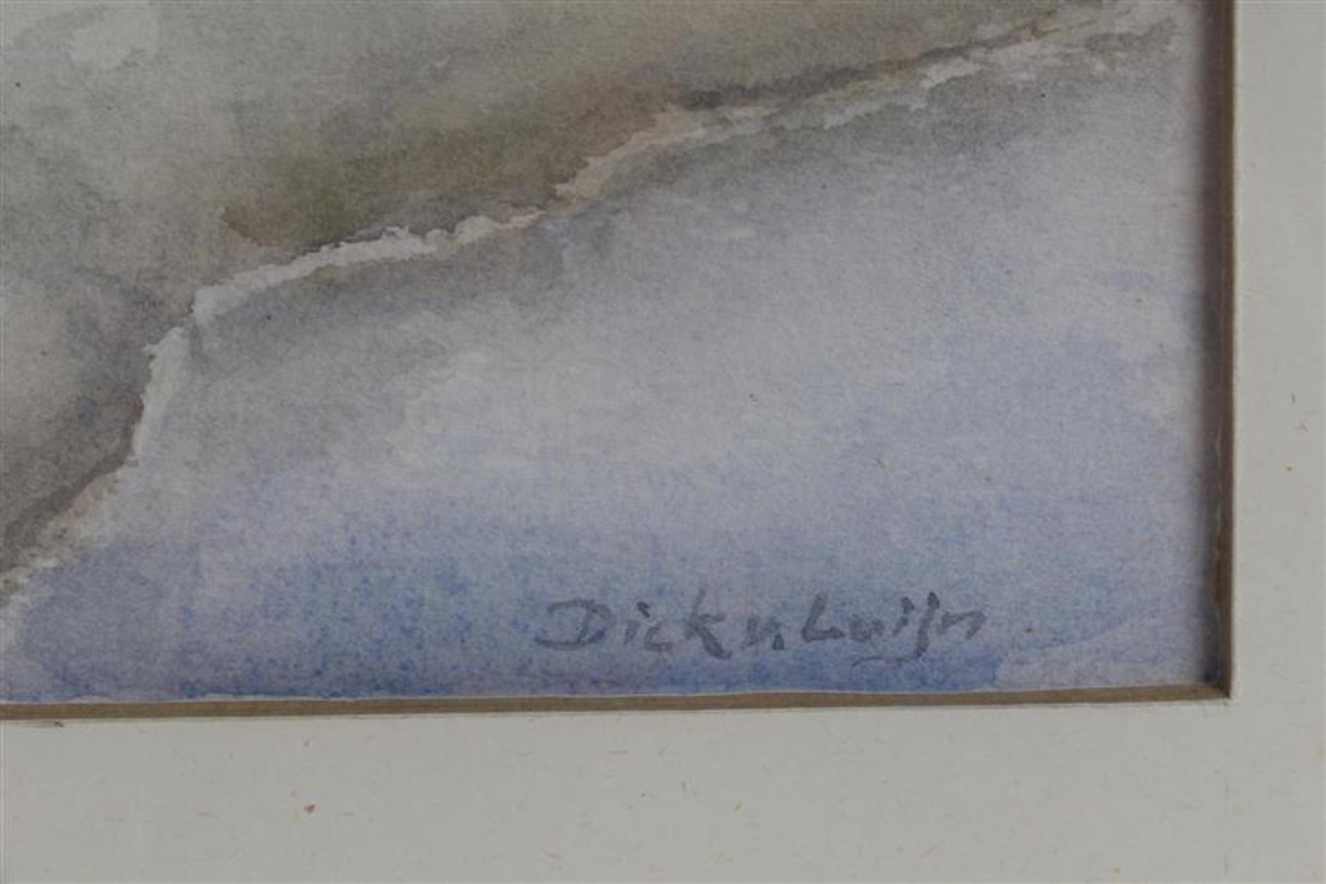 Aquarel, 'stenen'. Dick van Luyn HxB: 50 x 40 cm. - Bild 2 aus 2