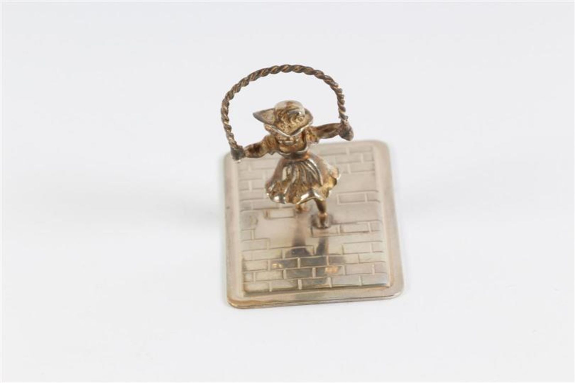 Vijf zilveren miniaturen, 'Spelend kind'. Gewicht: 50 g. - Bild 8 aus 11