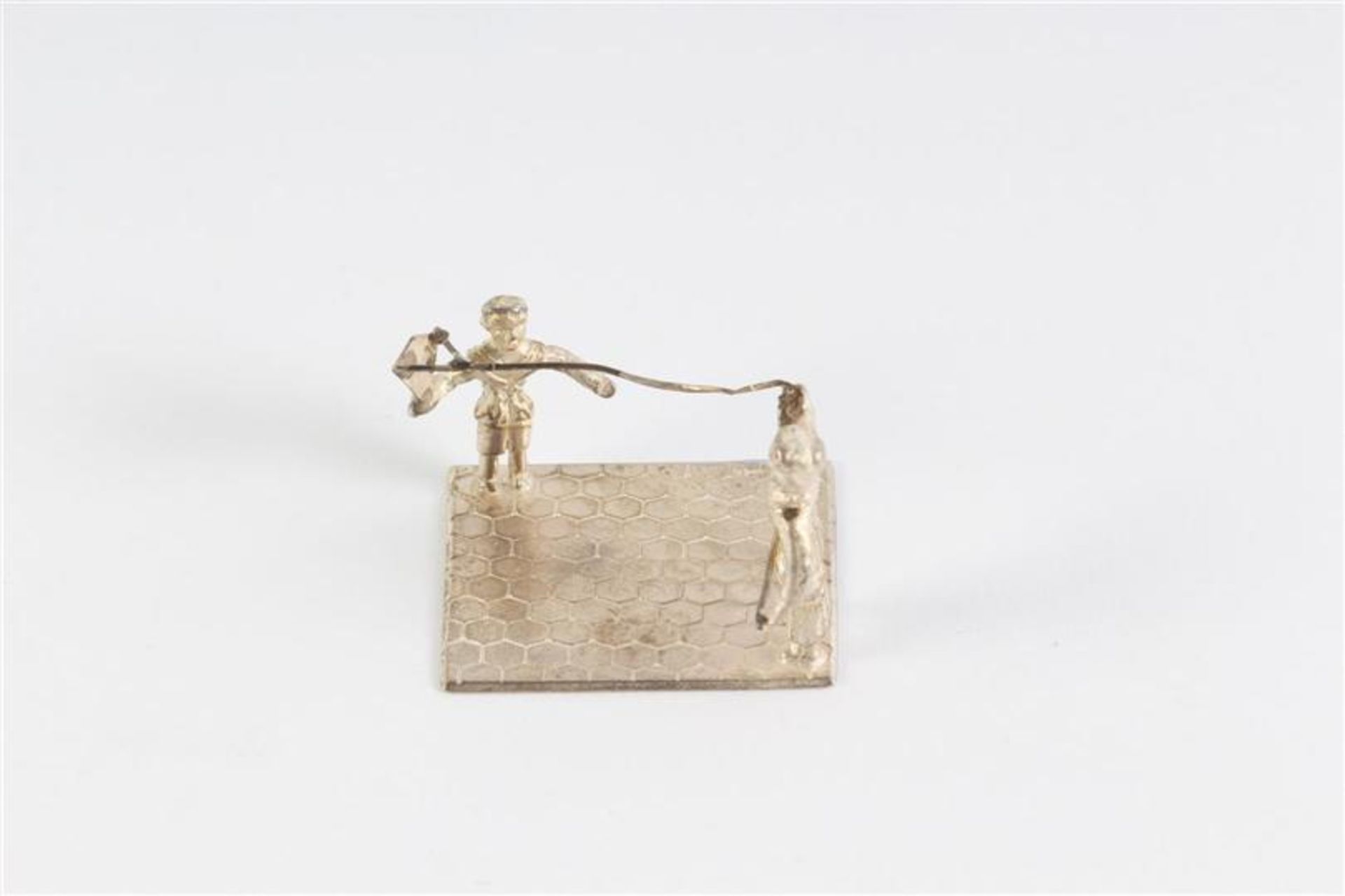 Vijf zilveren miniaturen, 'Spelend kind'. Gewicht: 50 g. - Bild 10 aus 11