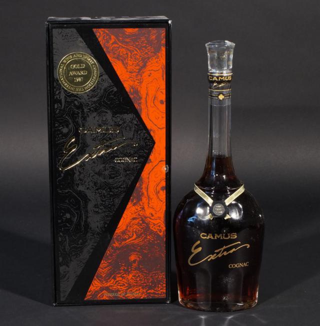 1 bottle Camus Extra Cognac, Gold Award, 1987
