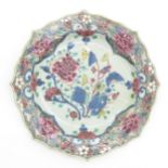 18th Century China Porcelain Famille Rose Plate