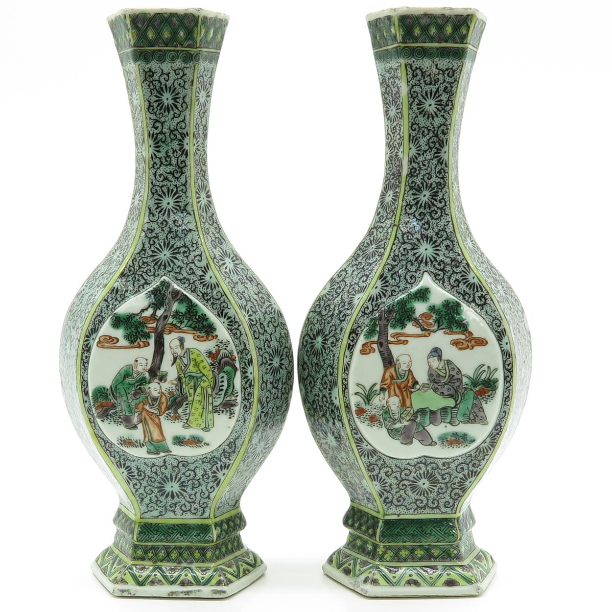 18th / 19th Century Famille Rose China Porcelain Vases - Image 3 of 6