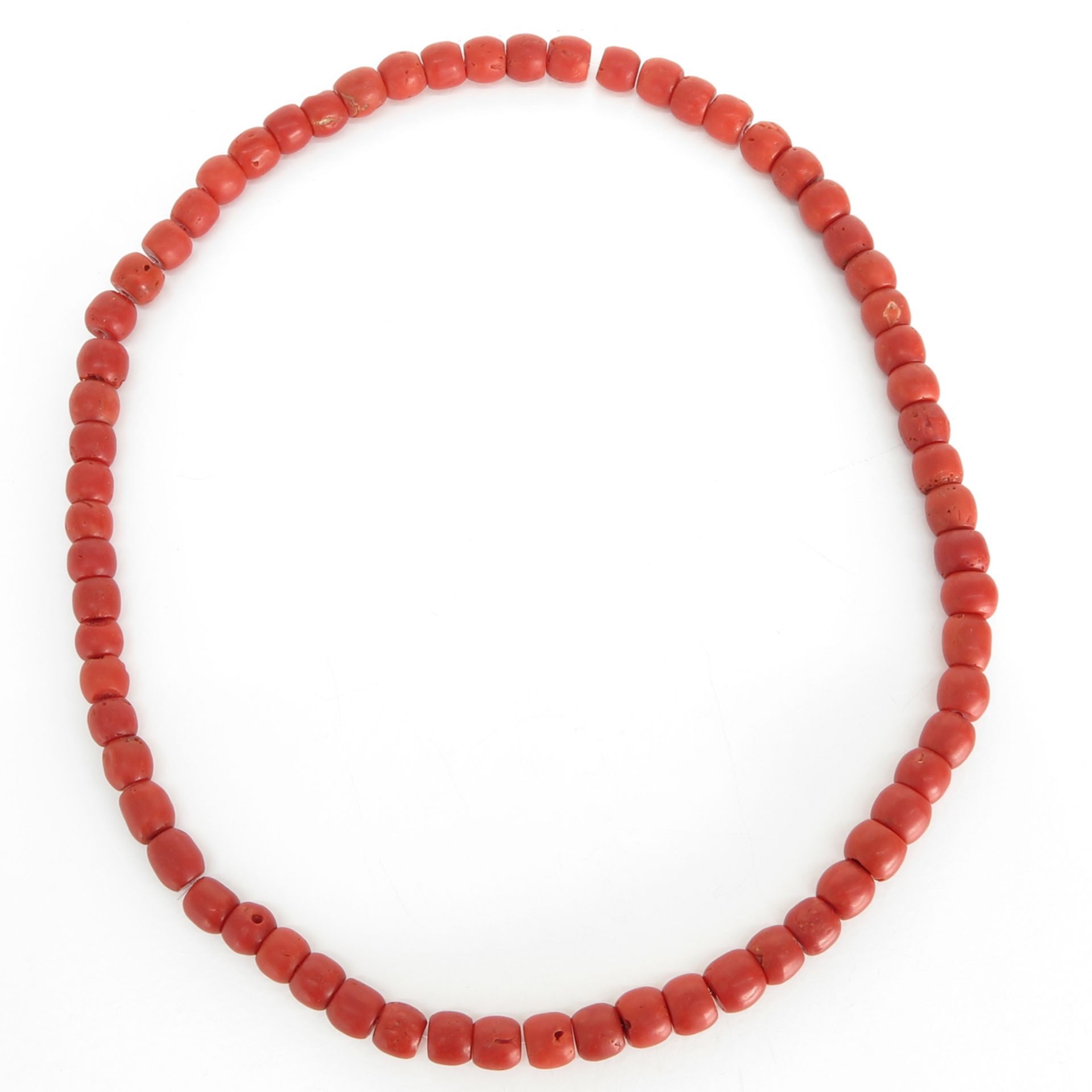19th Century Red Coral Necklace