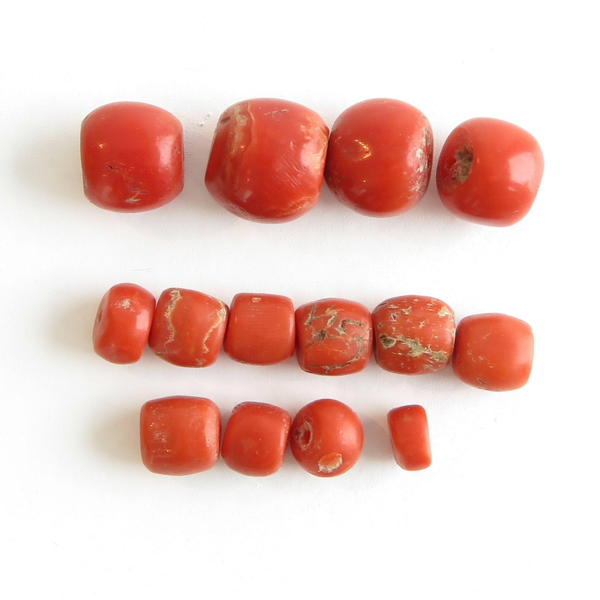 Lot of Loose Red Coral Stones