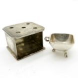 18th Century van Strant Miniature Silver Stove and