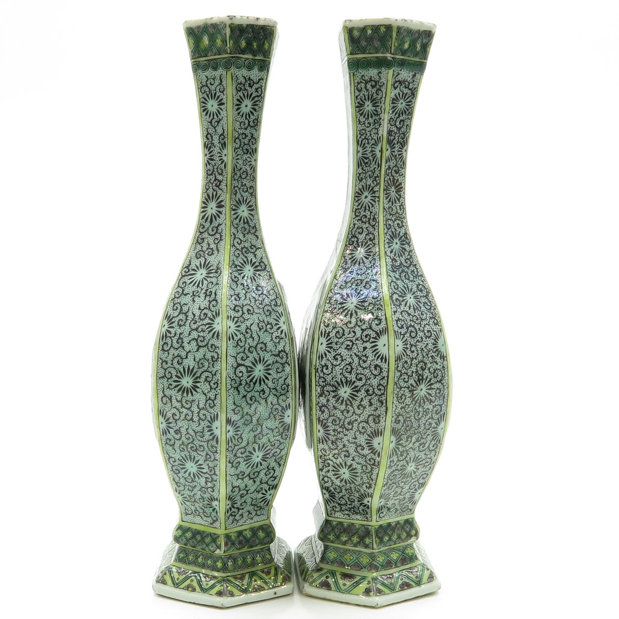 18th / 19th Century Famille Rose China Porcelain Vases - Image 4 of 6