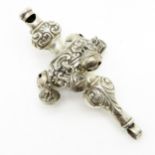 19th Century Silver Baby Rattle