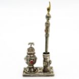 Inkwell and Pen Holder Stand with Thora Pointer