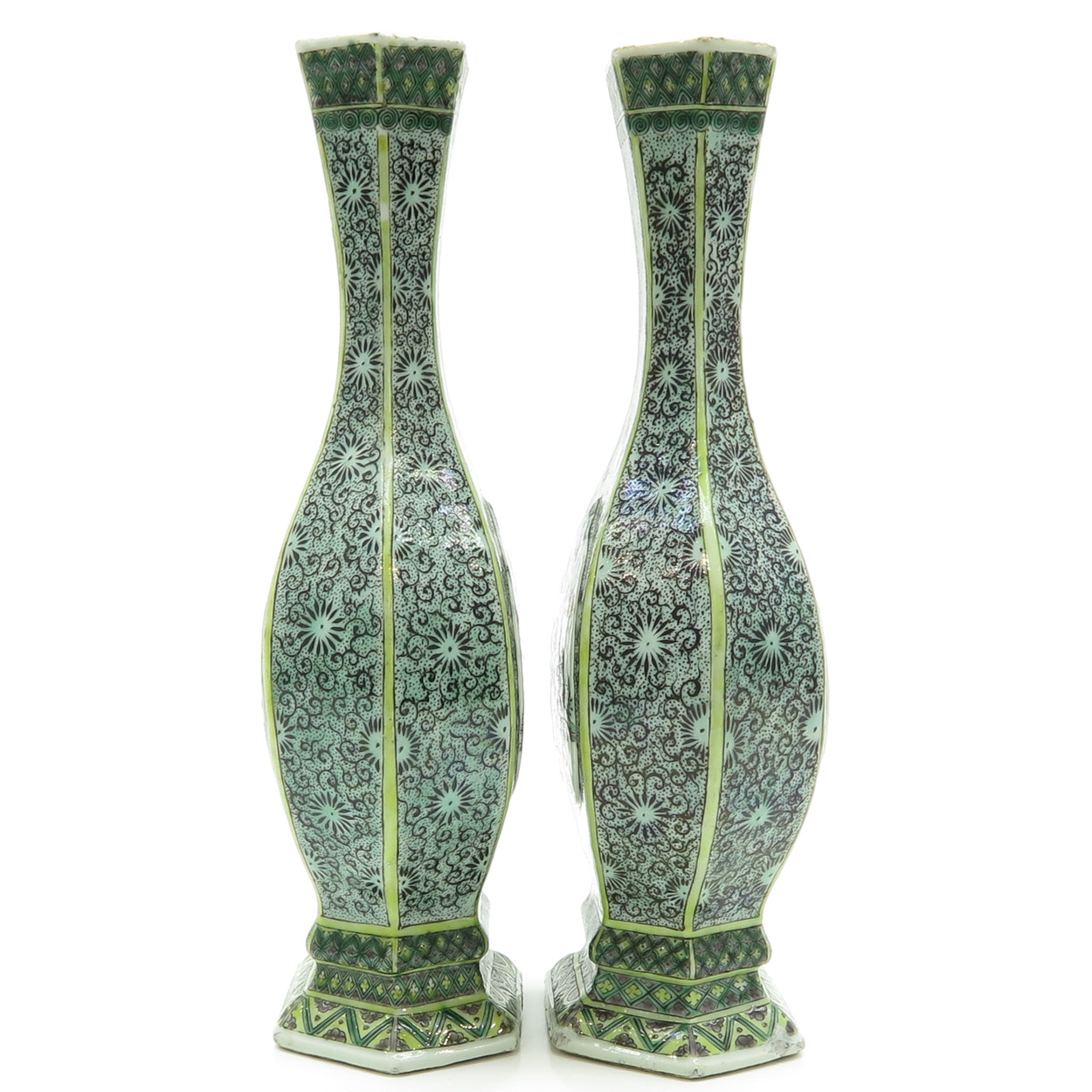 18th / 19th Century Famille Rose China Porcelain Vases - Image 2 of 6