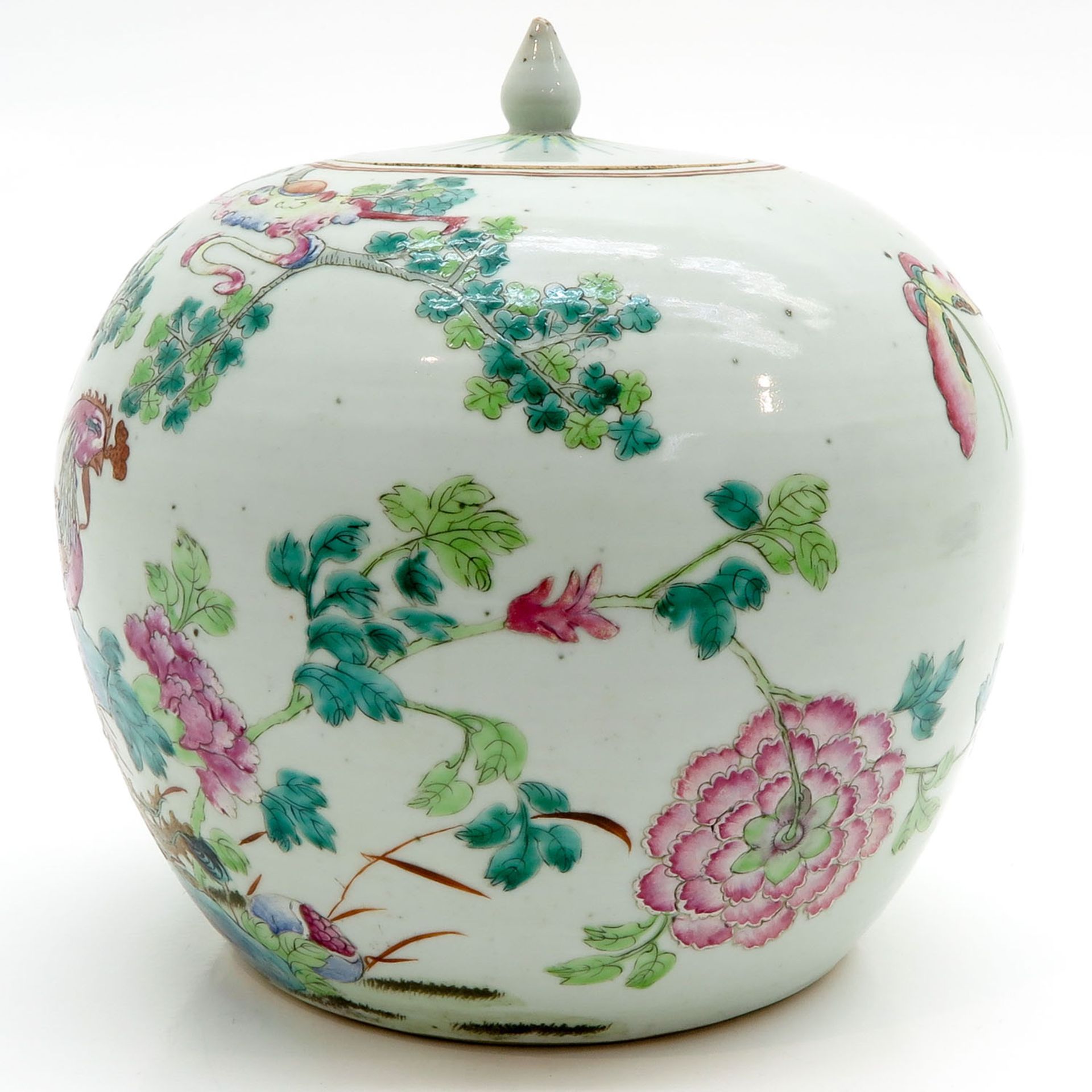 China Porcelain Covered Vase - Image 2 of 6