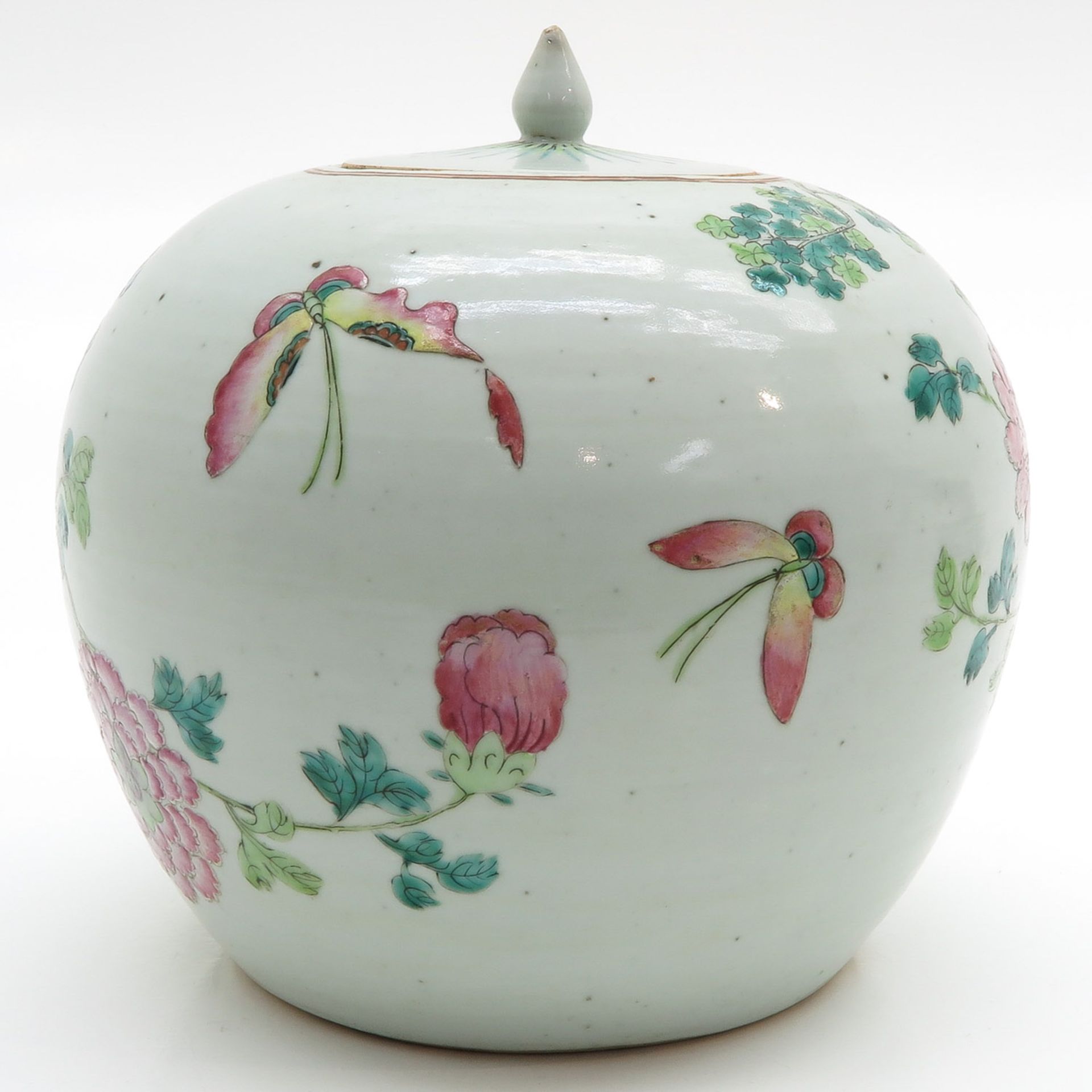 China Porcelain Covered Vase - Image 3 of 6