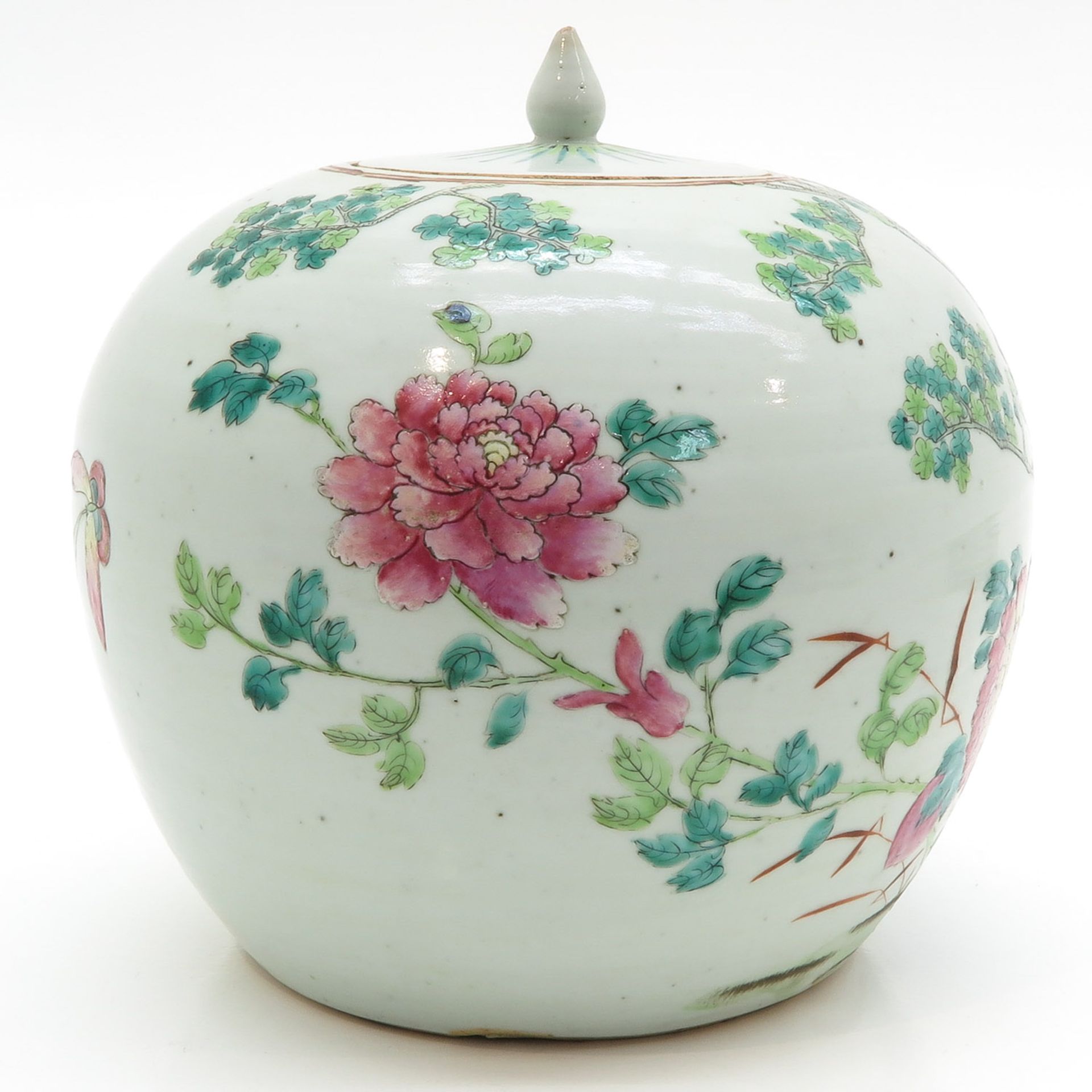 China Porcelain Covered Vase - Image 4 of 6