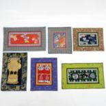 Lot of 6 Chinese Silk Embroideries