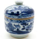 19th Century China Porcelain Lidded Jar