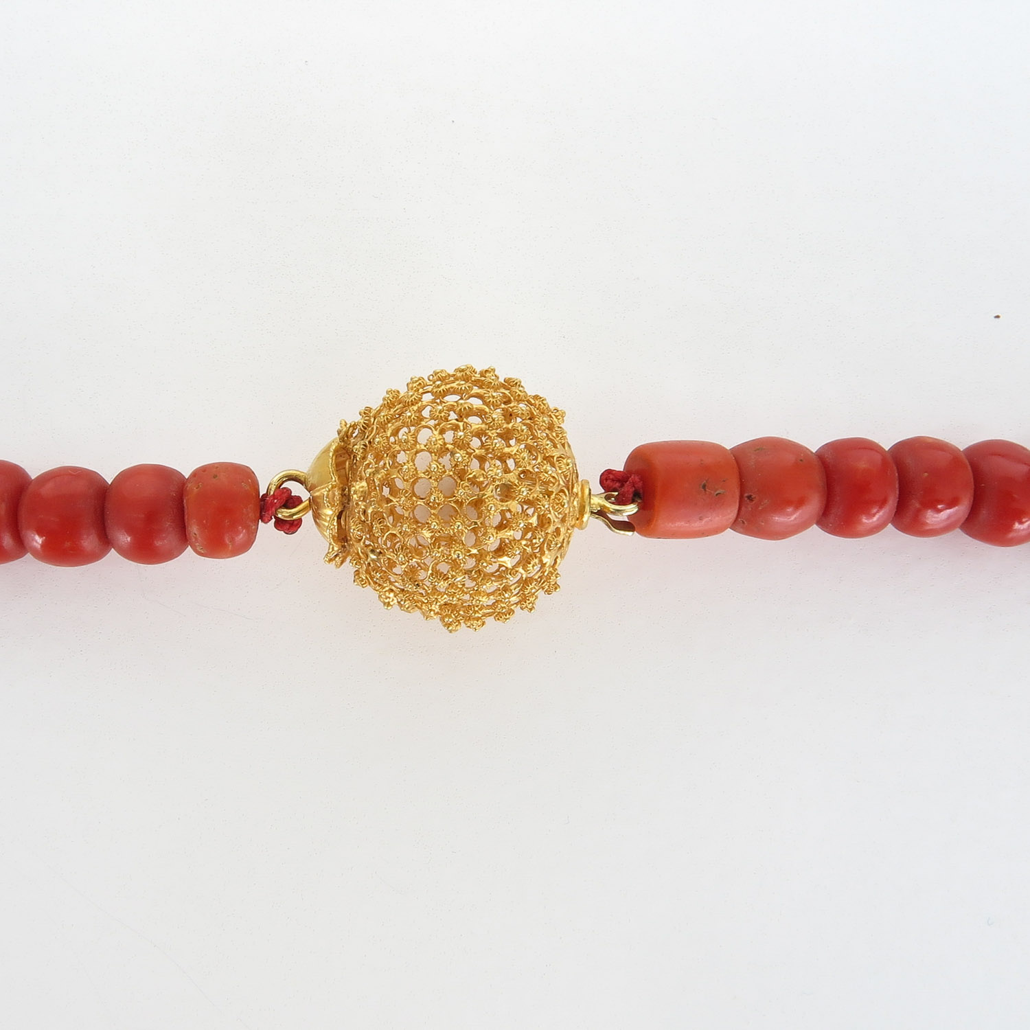 19th Century Red Coral Necklace - Image 2 of 3