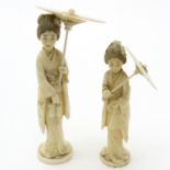 2 19th Century Carved Sculptures