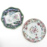 18th Century China Porcelain Famille Verte Plates