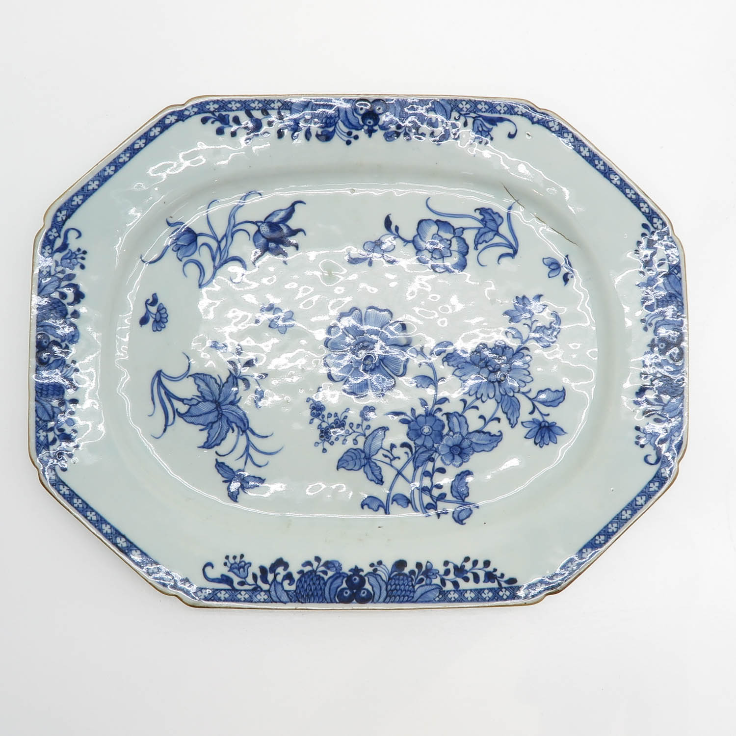 Large China Porcelain Platter Circa 1800