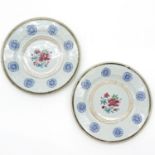 Lot of 2 18th Century China Porcelain Plates