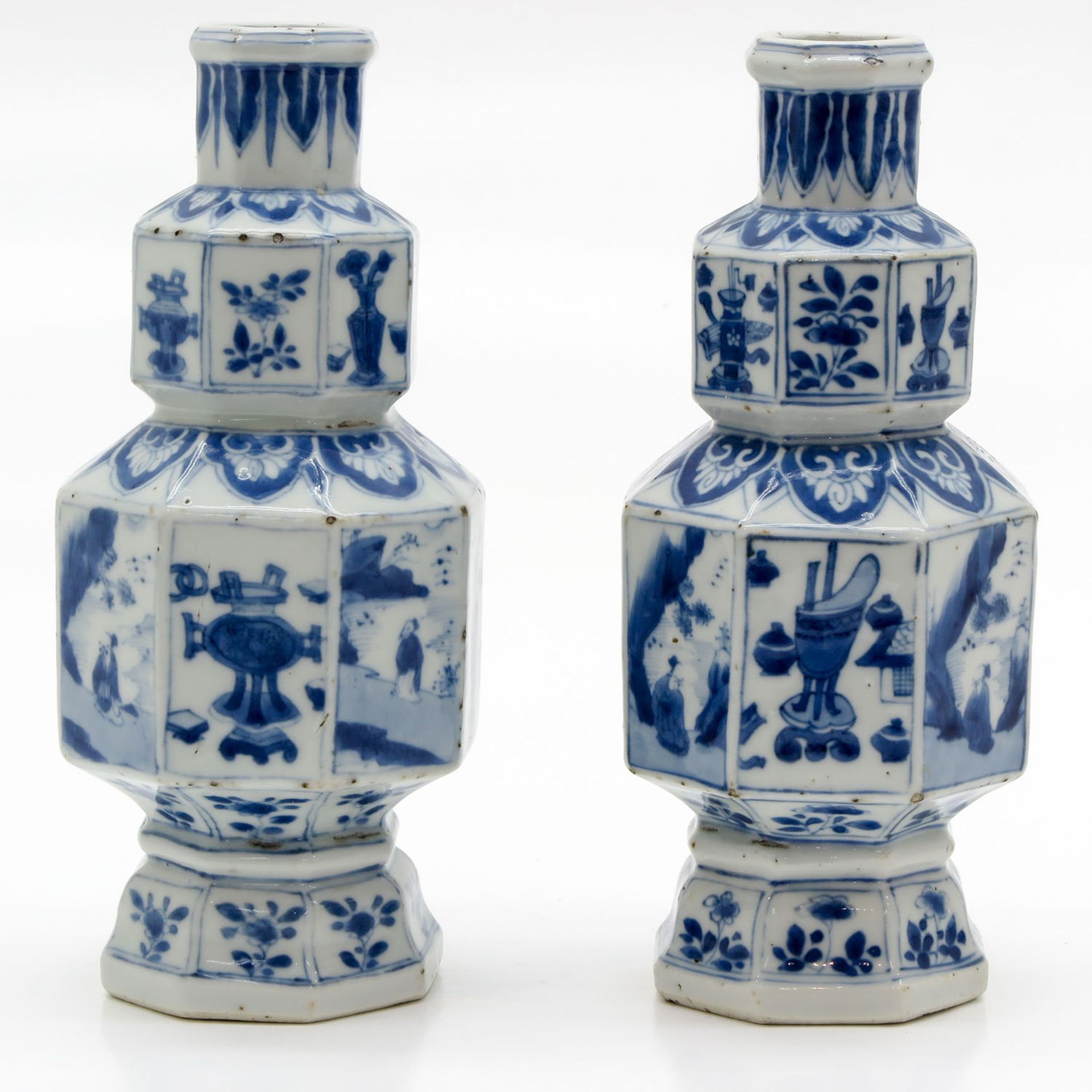 Lot of 2 Kangxi Vases - Bild 2 aus 6