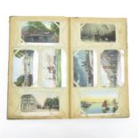 Antique Post Card Album of Approx. 200 Cards
