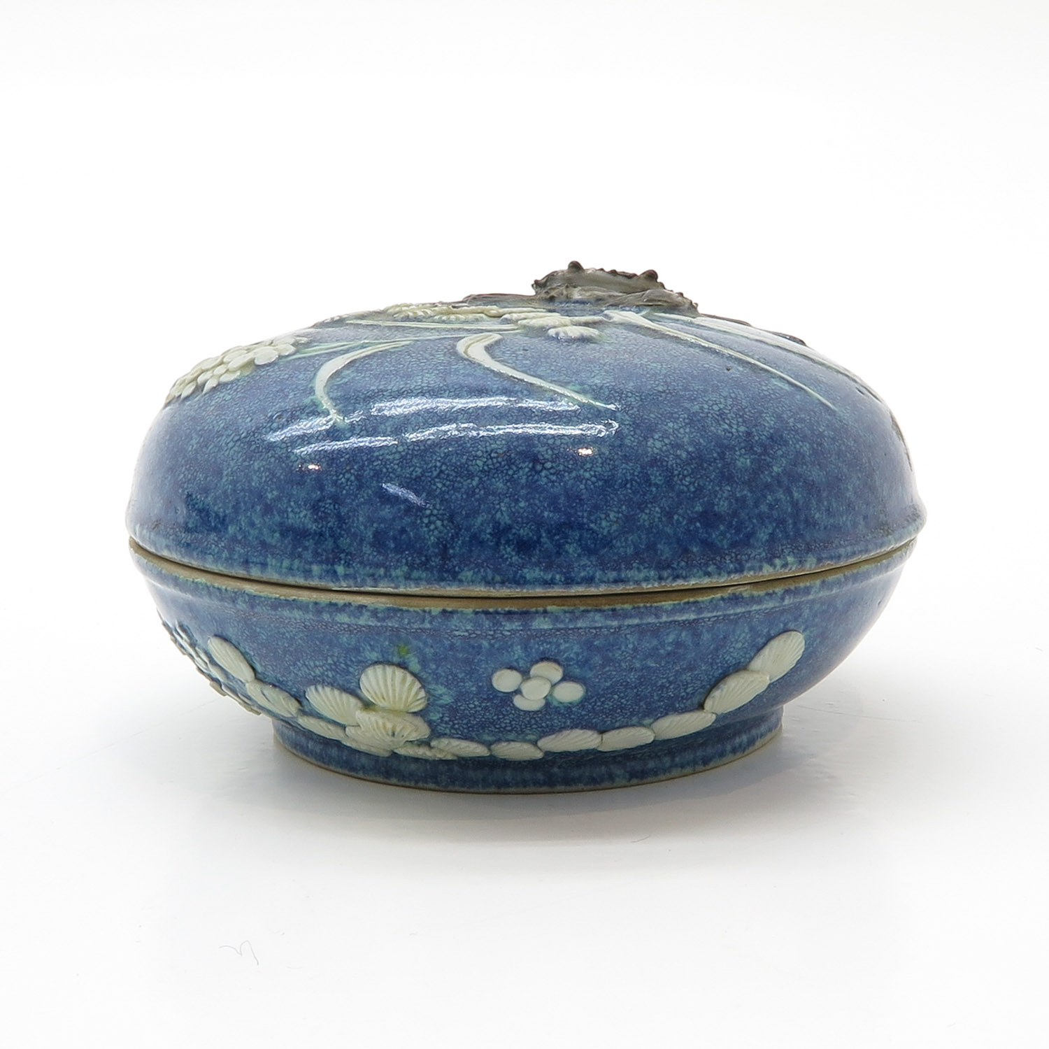 China Porcelain Robins Egg Covered Jar - Image 3 of 6