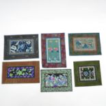 Lot of 6 Chinese Silk Embroideries