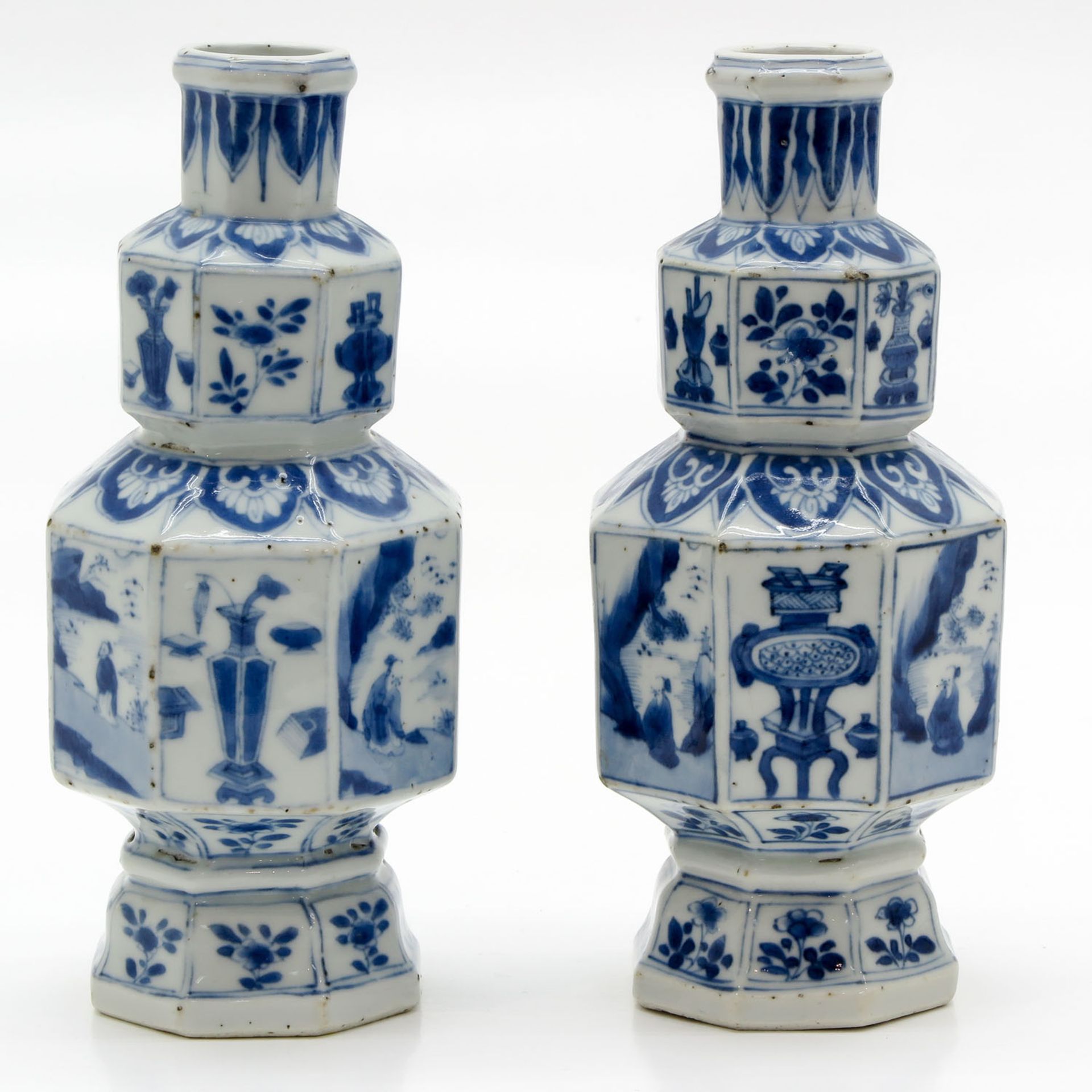 Lot of 2 Kangxi Vases - Bild 3 aus 6