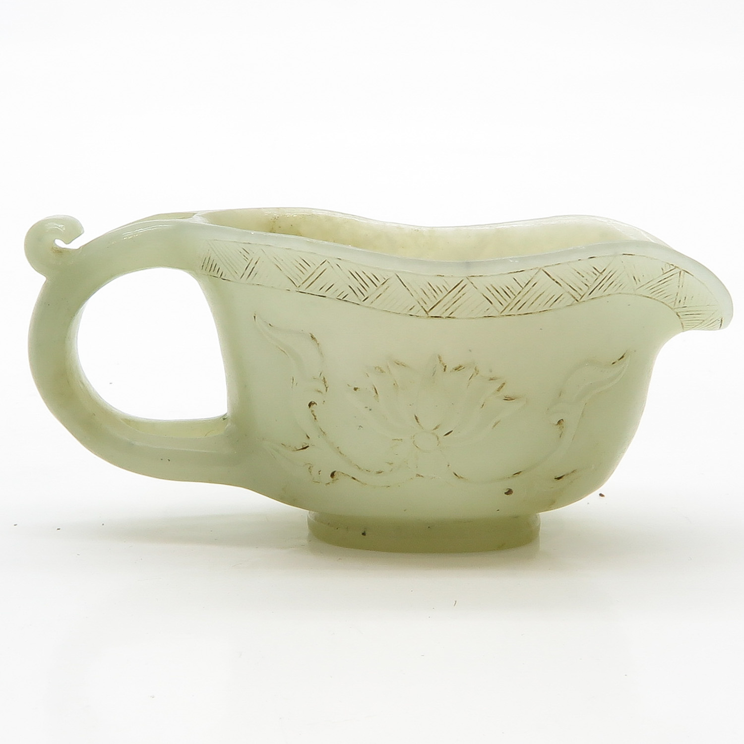 Small Carved Jade Pitcher - Image 3 of 6