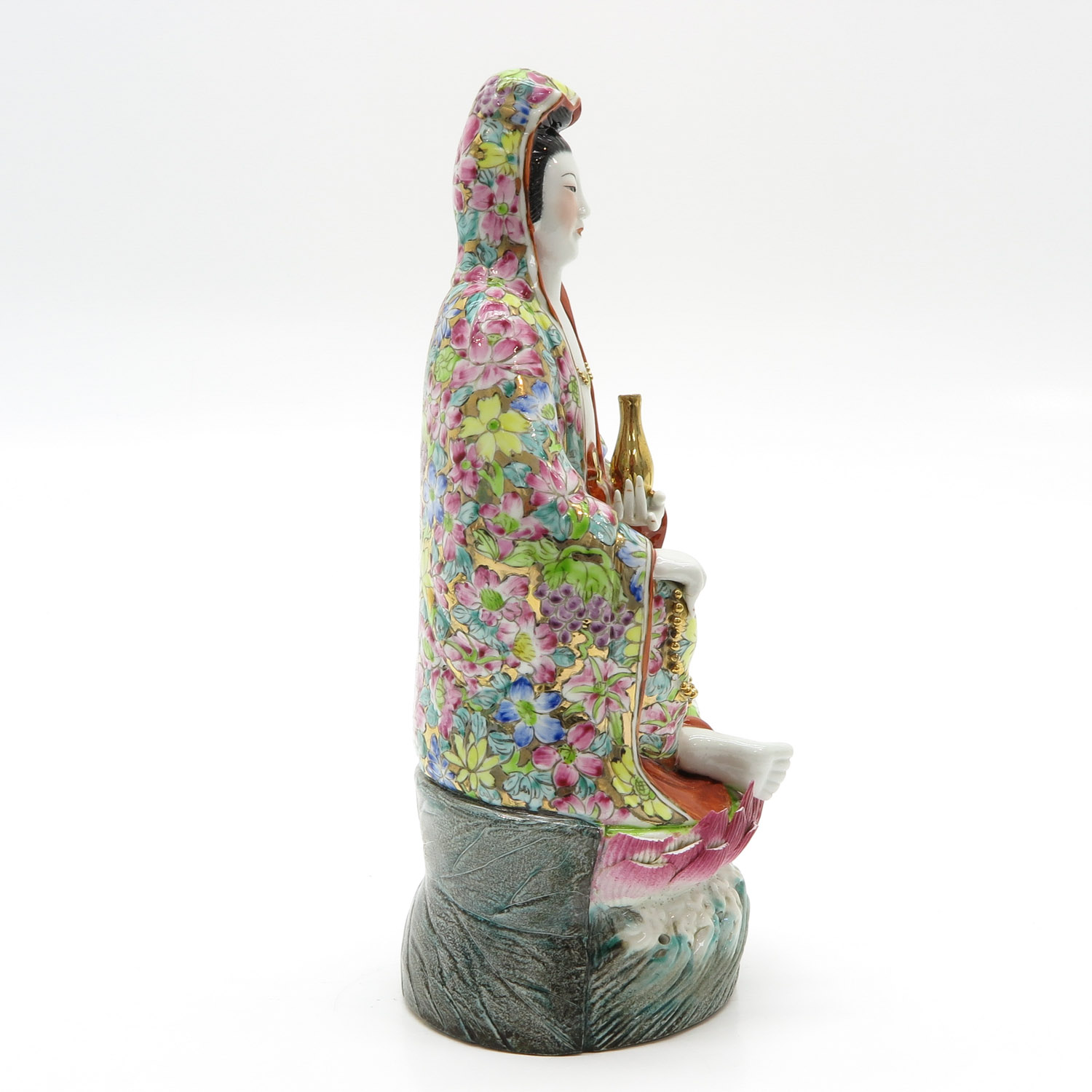 China Porcelain Quan Yin Sculpture - Image 4 of 5