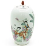 China Porcelain Lidded Jar