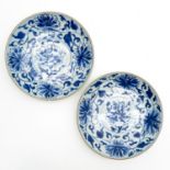 Lot of 2 18th Century China Porcelain Plates