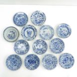 Diverse Lot of 18th Century China Porcelain Saucers