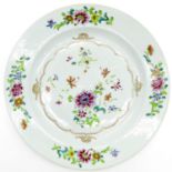 18th Century China Porcelain Famille Rose Decor Plate