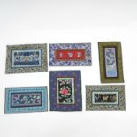 Lot of 6 Chinese Silk Embroideries