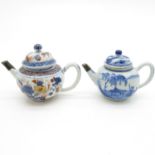 Lot of 2 18th Century Teapots