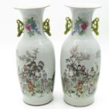 Lot of 2 19th Century China Porcelain Vases