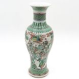 A Beautiful 19th Century Famille Verte Vase