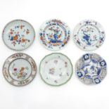 Lot of 6 18th / 19th Century China Porcelain Plates