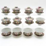 31 Pieces of Mille Fleur China Porcelain