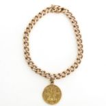 14KG Ladies Bracelet with 10 Guilder Coin