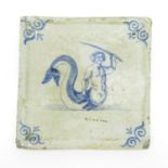 17th Century Dutch Tile