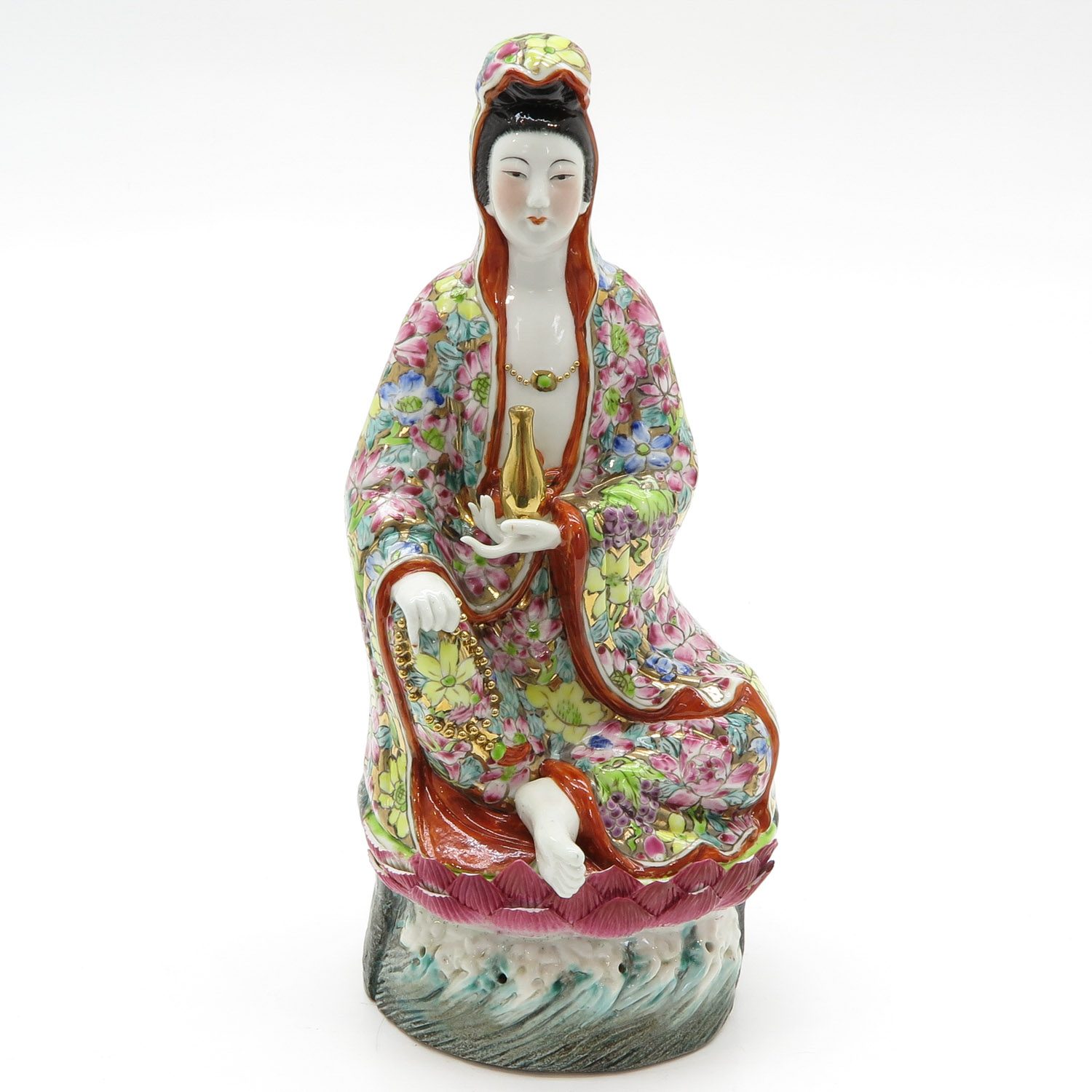 China Porcelain Quan Yin Sculpture