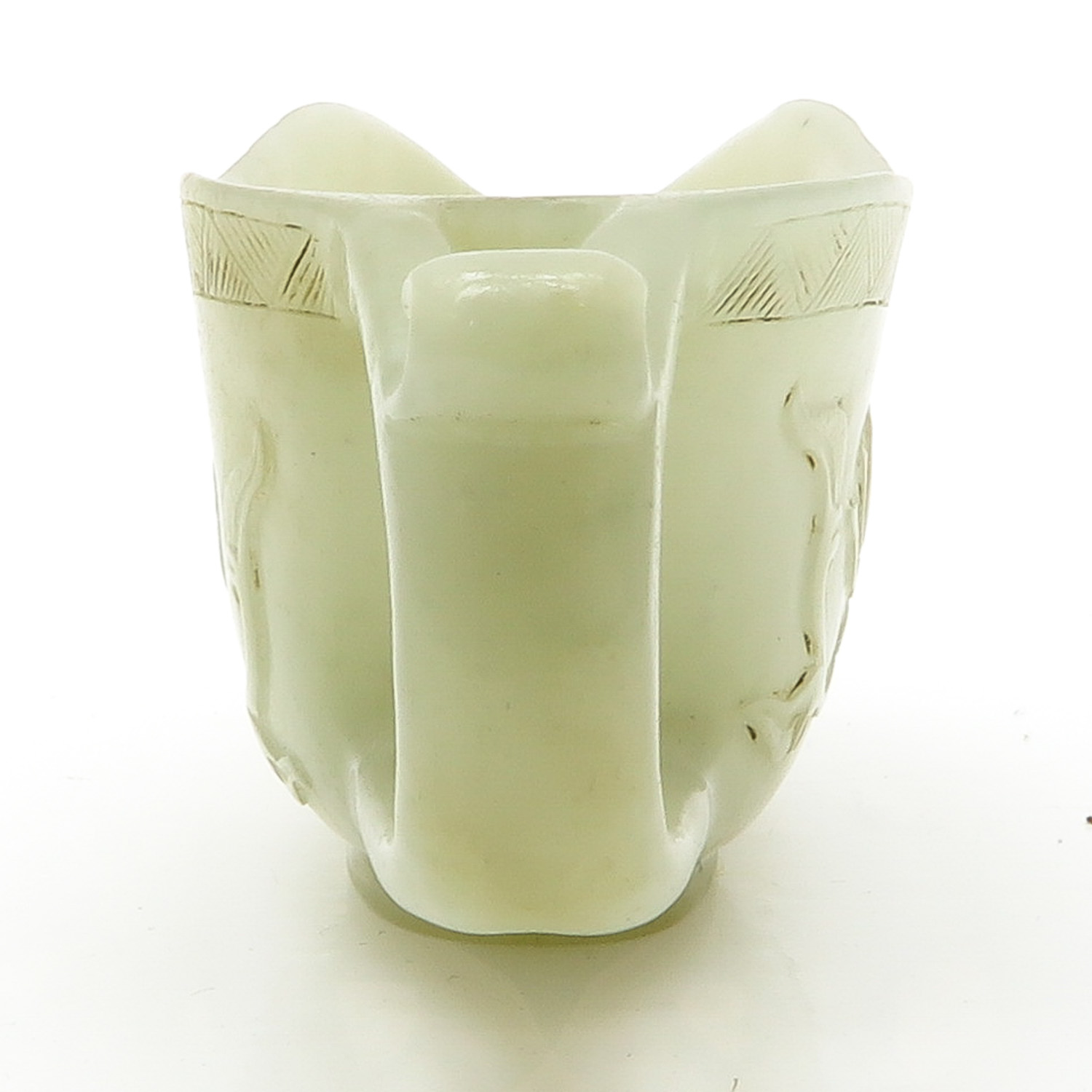 Small Carved Jade Pitcher - Image 2 of 6